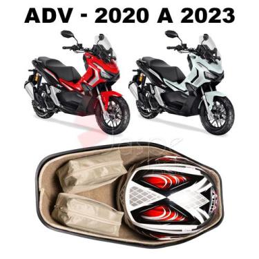 Imagem de Forração Honda ADV 150 Baú Forro Premium Scooter Bege - Jaspe Ateliê, 