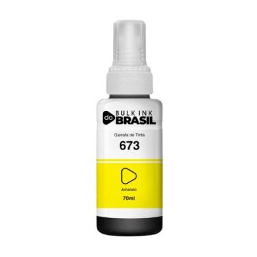 Imagem de Tinta T673 Amarelo Compatível Epson L850 - Bulk Ink Do Brasil