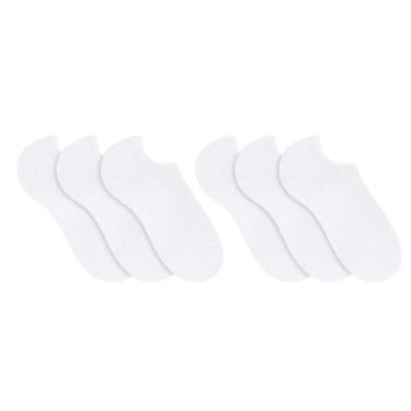 Imagem de 6 Pares De Meias Sapatilha Esportiva Sport Selene Com Punho Elástico, 