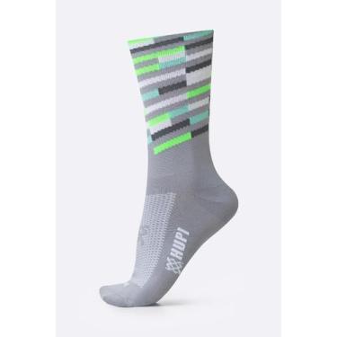 Imagem de Meia HUPI Triplo Colors Cinza, Cinza, Verde