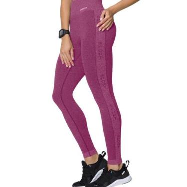 Imagem de Legging Selene Fitness Cós Cintura Alta Sem Costura Para Academia, Pin