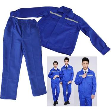 Imagem de Conjunto Uniforme Roupa Segurança Trabalho EPI Profissional Obra Const