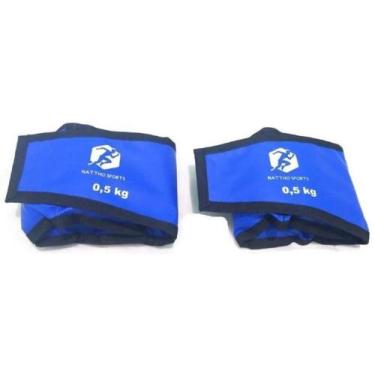 Imagem de Tornozeleira Peso 0,500G Treino De Perna Exercício Funcional - Nattho 