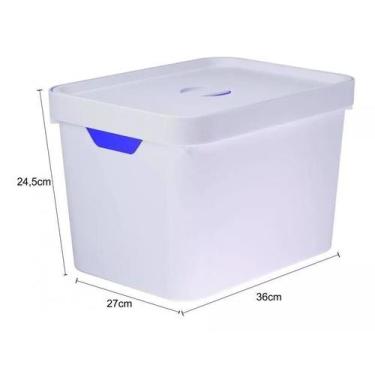 Imagem de Caixa Organizadora Multiuso Cube Com Tampa 18 Litros - OU