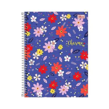 Imagem de Caderno Espiral Tilibra Universitário Capa Dura 16m Happy  256 Folhas 