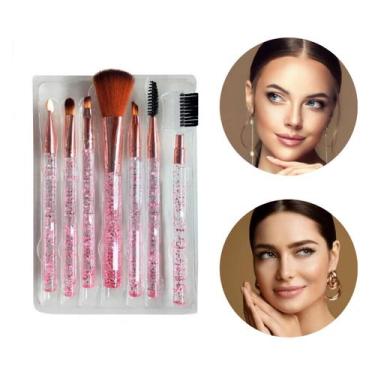 Imagem de Kit Pinceis 7 Pecas Profissionais Contorno Blush Sobrancelha - NS