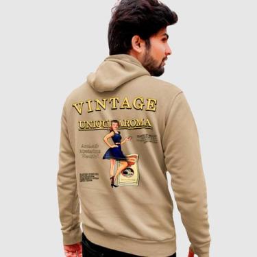 Imagem de Blusa Moletom Genuine Grit Masculina Estampada Algodão 30.1 Vintage, B