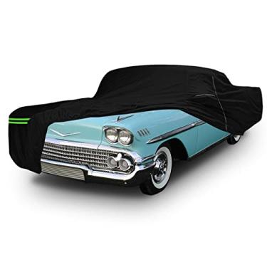 Imagem de Capa de carro à prova d'água substituta para Chevrolet Impala / Bel Air / Biscayne 1958 - 1970 2/4 portas Sedan / Casal / Hardtop 210T Capas de carro clássicas para todos os climas com porta com zíper para proteção contra neve e chuva