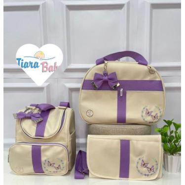 Imagem de Conjunto de luxo mochila 2 em 1/ 3 peças tiara baby - TIARA BABY , Lil