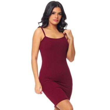 Imagem de Vestido Canelado Curto Alcinha Tubinho Ajuste Ao Corpo Moda Balada - f