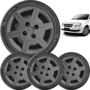 Imagem de 4x Calota Gm Corsa Classic Aro 13 Grafite 069cb - grid