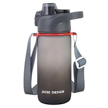 Imagem de Garrafinha Squeeze C/ Alça Livre Bpa 550ml Jacki Design Vibe, Preto