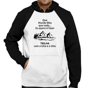 Imagem de Moletom Trilha com a titia e o titio Trekking - Foca na Moda, Branco, 