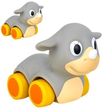 Imagem de Carrinho Rinoceronte De Brinquedo em Vinil P/Bebes Para Água - Puff To