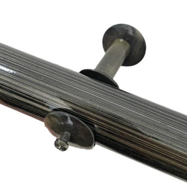 Imagem de Kit 3 Suportes Cortina de Varão Simples Alumínio 28mm - ART DECORAR, O