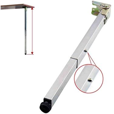 Imagem de Pernas de móveis, pés de suporte de mesa de barra telescópica de elevação dobrável, base protetora ajustável, com parafusos de montagem, para mesa, mesa, bar, mesa de jantar
