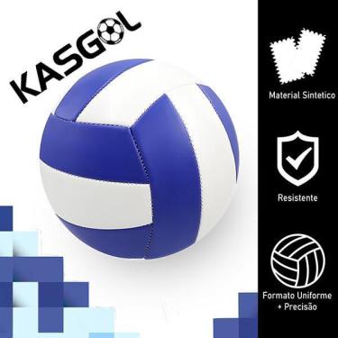Imagem de Bola De Vôlei Tamanho Padrão Kasgol Azul E Branco