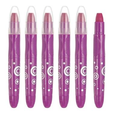 Imagem de PATIKIL Giz de cera de gel aquarela, 6 peças de giz de cera laváveis para colorir, desenhar, pintar, roxo (5,2 x 0,59)