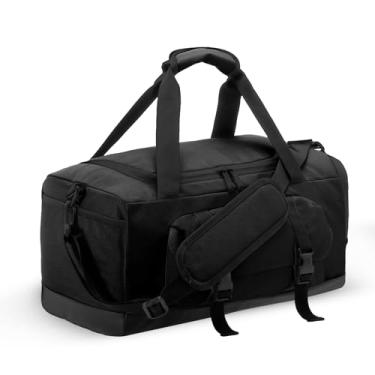 Imagem de XEYOU Bolsa de ginástica para mulheres e homens, bolsa esportiva de viagem com compartimento para sapatos e bolso molhado, bolsa de viagem antifurto de fim de semana para avião, bolsa de treino