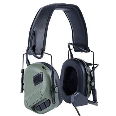 Imagem de Fone de ouvido tático ATAIRSOFT Wargame Hunting para rádio militar Walkie Talkie sem função de cancelamento de ruído (OD)