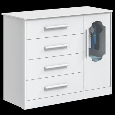 Imagem de Cômoda Bebe Moveis Peroba Charlo Dorabelly 04 gav Noah MDF