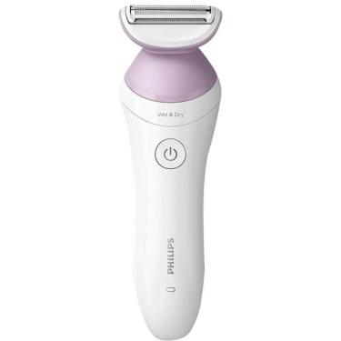 Imagem de Aparador De Pelos Lady Shaver Série 6000 Brl136/00 Philips Lilás Com Branco Bivolt