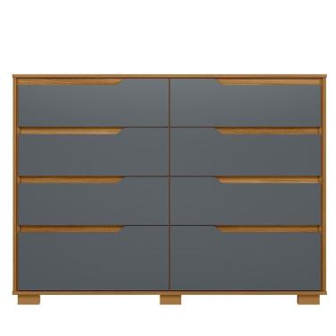 Imagem de Cômoda Georgia 8 Gavetas Freijó Cinza - Moval Freijó Cinza