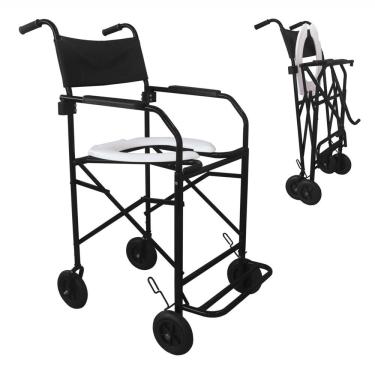 Imagem de Cadeira Higiênica Dobrável Braço E Pés Escamoteáveis Mod: Chd203 - Marca: Dune
