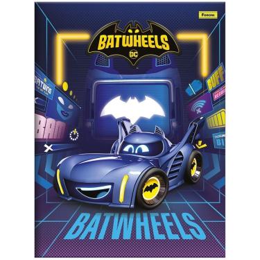 Imagem de Caderno Brochura Capa Dura Universitário Batwheels 80 Folhas Foroni Estampa 1