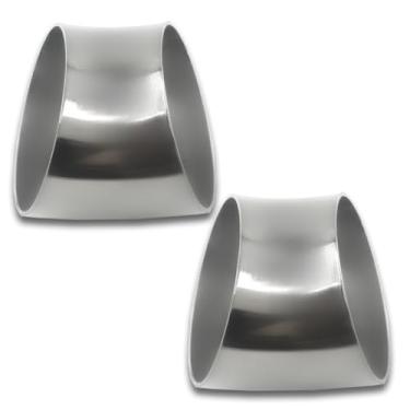 Imagem de Gorniloxam Cotovelo De Escape 2,5" A 45 Graus (Cotovelo Com Mandril) Em Aço Inoxidável 304, Adequado Para Tubos Modificados Carro, Corrimão Escada, Etc. (2 Peças)