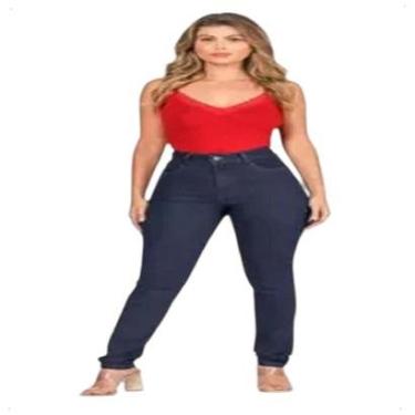 Imagem de Calça Jeans Feminina Cigarrete Básica Stone Cor:;Tamanho:40;Gênero:Feminino-Feminino