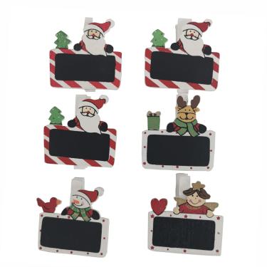 Imagem de Clip Natal Le Figuras com 6 Unidades 4.5x4.5cm