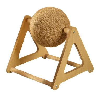 Imagem de IEUDNS Brinquedo de Arranhar para Coelhos, Estrutura de Madeira Sólida para Gatinhos, Acessório para Pets, 20 Cm X 23 Cm X 26.5