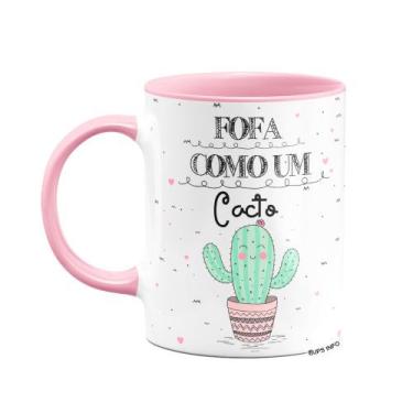 Imagem de Caneca - Fofa como um cacto B-pink - JPS INFO