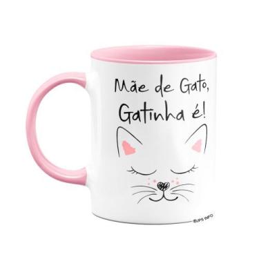 Imagem de Caneca B-pink - Mãe de gato, gatinha é! - JPS INFO