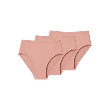 Imagem de Kit com 3 Calcinhas Alta Liz 50231, Bege, G