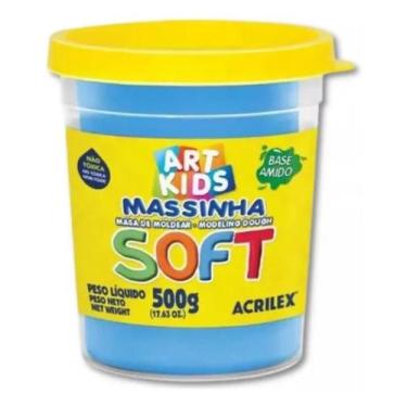 Imagem de Massinha de Modelar Soft 500G Art Kids Acrilex, Azul