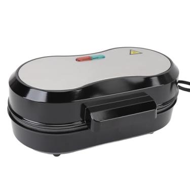 Imagem de Phefop Pequena Churrasqueira Elétrica, Máquina de café da manhã Com Mini -Churrasqueira Dupla de 850w de Alto Desempenho Com Alça Segura para Almoço, Lanches (220V)