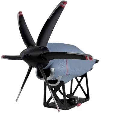 Imagem de C130 Hercules Propeller Engine Model, 3D Printed Simulation Aircraft Engine Assembly Kit with Precision Mechanical Electric Drive Linkage - Military Aviation Collectible, Tech-Style Display Decor