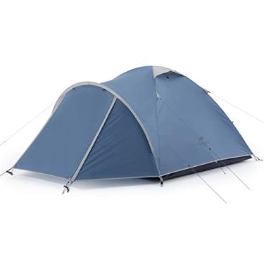 Imagem de Naturehike P-Plus Tenda de acampamento para 3 a 4 pessoas com vestíbulo, impermeável à prova de vento para 3 pessoas e 4 pessoas para acampamento
