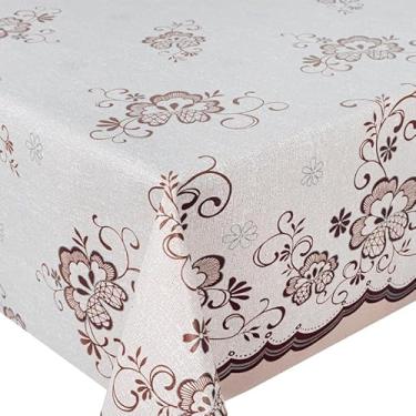 Imagem de Toalha de Mesa Cozinha de Plástico PVC Térmico Para 4 6 e 8 Lugares Várias Estampas Impermeável(ENCANTO,6 Lugares)