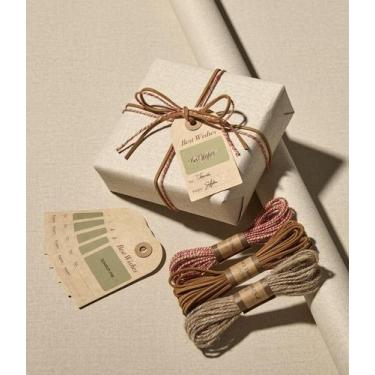 Imagem de Conjunto de papel de embrulho Vitalizart Textured 17 Roll com fio e et