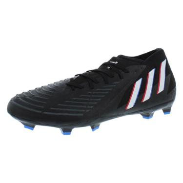 Imagem de adidas Sapato de futebol unissex Edge.2 Firm Ground, Núcleo preto/branco/vermelho vívido, 5