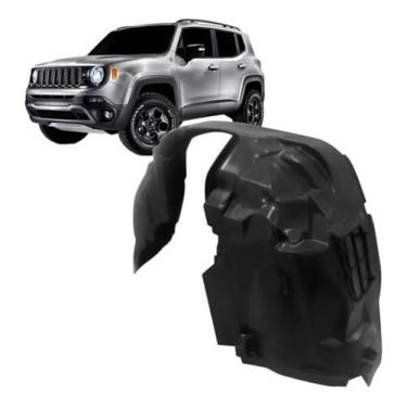 Imagem de Parabarro Dianteiro Compatível Com Renegade 2015 2016 2017 2018 2019 2020 2021 2022 2023 2024 Lado Esquerdo Proteção Da Caixa De Roda Contra Barro Pedras Detritos Suspensão Motor