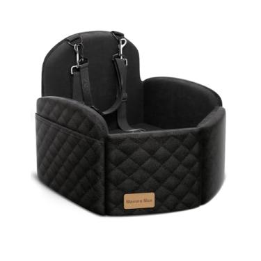 Imagem de Mavora Max Assento de carro para cães pequeno/médio (até 16 kg) com almofada de espuma de memória, assento de cachorro portátil com cintos de segurança ajustáveis, transportador de cachorro para SUV