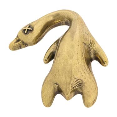 Imagem de Baoblaze Estátua de pato, enfeite de mesa, artesanato engraçado, presente colecionável, decoração de casa, miniatura retrô para sala de estar, escritório,