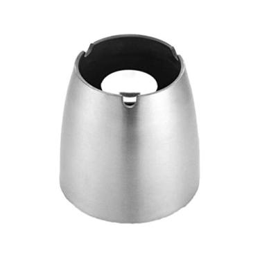 Imagem de Cinzeiros para cigarros Cinzeiro grosso de aço inoxidável cinzeiro cônico fuligem criativa coluna de moda decoração removível bandeja de cinzas para fumar (tamanho: pequeno)