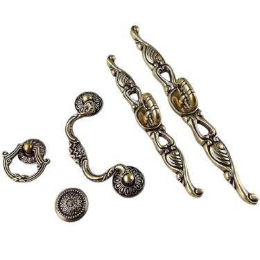 Imagem de CXYFQUUK Puxador para móveis ferragens armários de cozinha puxador de porta gaveta guarda-roupa armário sapato armário alça cômoda 2 peças (48 mm)