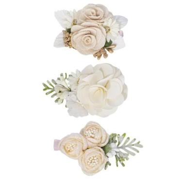Imagem de WNYUJOY, 3 peças de clipes de cabelo florais para meninas com jacaré