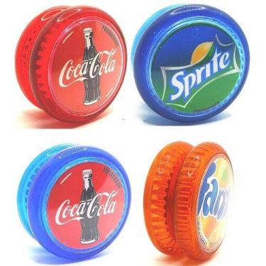 Imagem de Kit Com 4 Yoyos (ioio,yo-yo) De Rolamento Coca Pepsi Fanta - YoyoBrasi